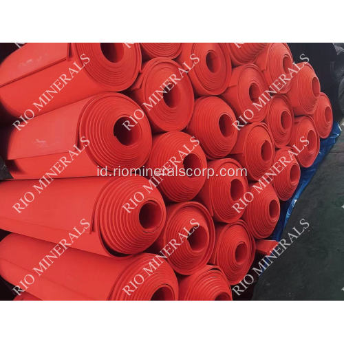 Lembar Karet Premium untuk Penambangan (9.25mx1.23mx6.0mm)